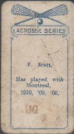 1910 Imperial Tobacco Lacrosse Color (C60) #52 Fred Scott Back
